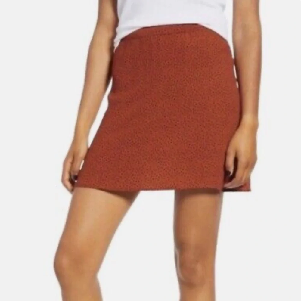 Bp leopard print skater skirt EUC